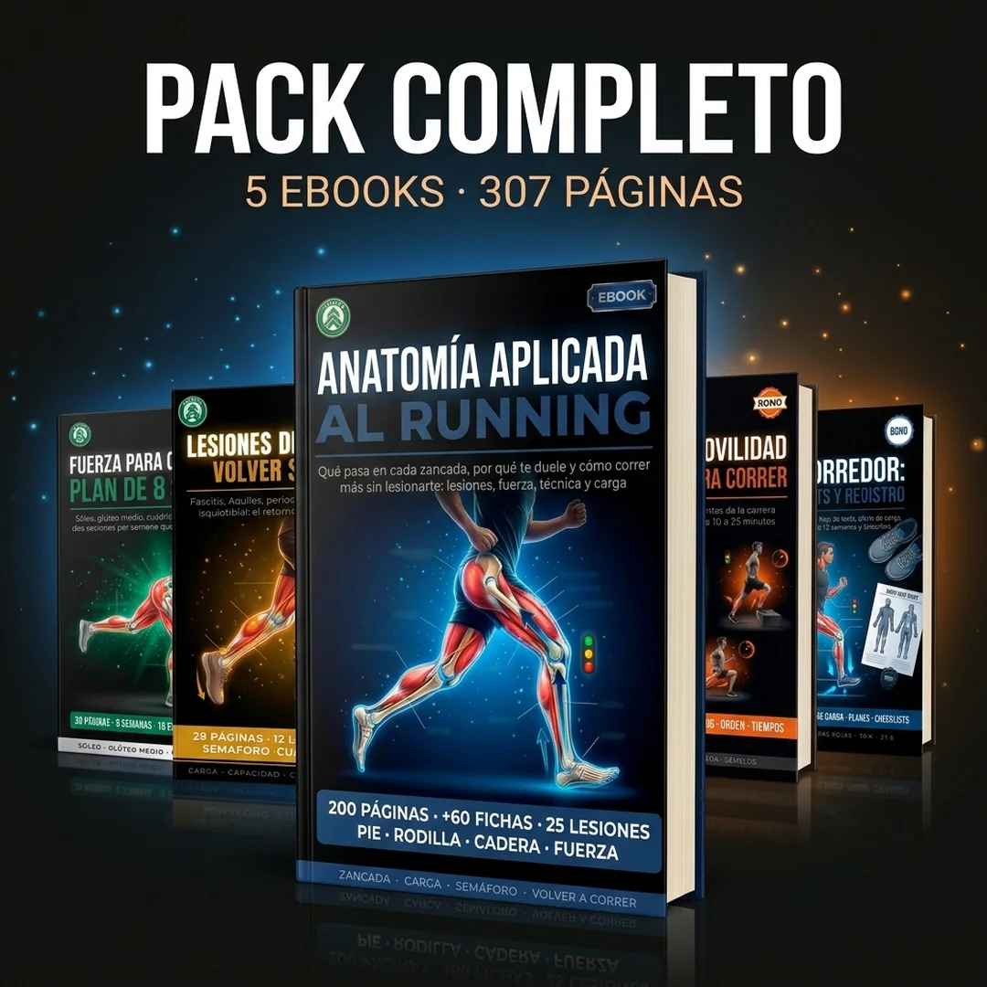 Pack Completo Anatomía Aplicada al Running: libro principal + 4 bonos